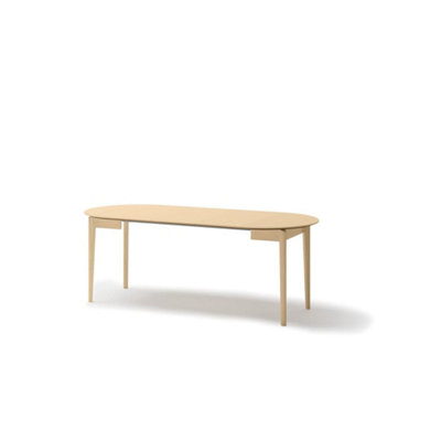 Plot 5 Elegant Light Oak Extendable Dining Table - Versatile Dining Solution - W90-210cm x H77cm x D90cm