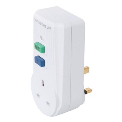 Plug in Active RCD 230V 13A UK Socket Faulty Wiring Shock Prevention ...