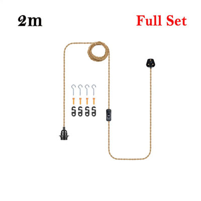 Plug In Hanging Pendant Light with On/Off Switch