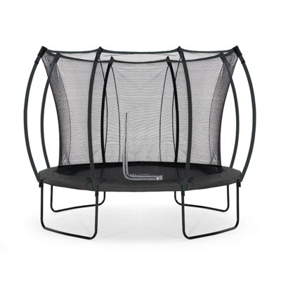 Plum 10ft Colours Springsafe Trampoline Enclosure Jet Black