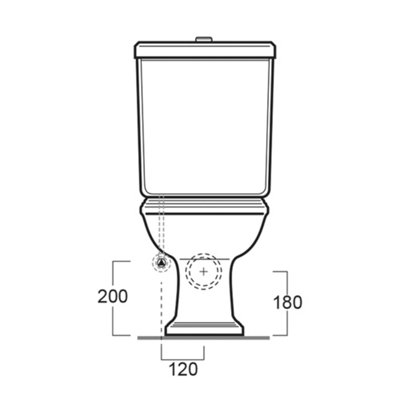 Plum&Clay Altara Traditional Close Coupled Toilet