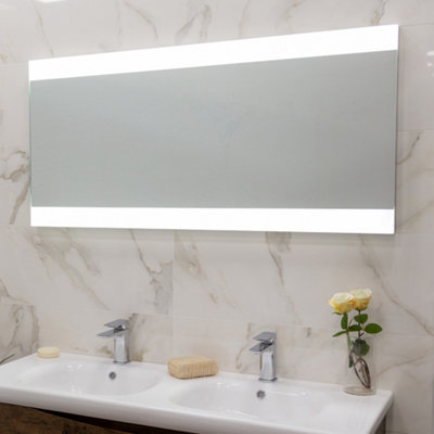 Plum&Clay Amy LED Illuminated Bathroom Mirror (H)600mm (W)1250mm