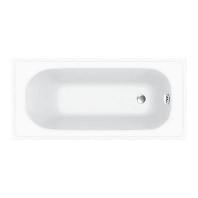 Plum&Clay Anne White Super-Strong Acrylic Single Ended Straight Bath (L)1780mm (W)795mm