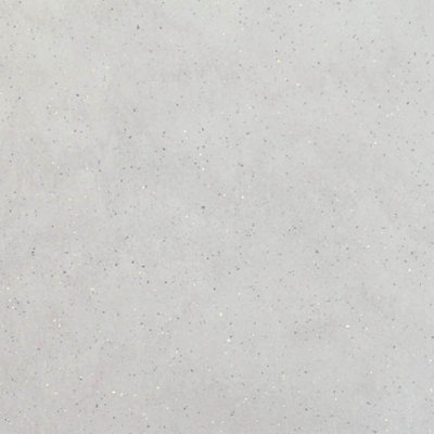 Plum&Clay Aurora Chuax Sablee Fizzy Light Grey Low Profile Solid Core Laminate  Worktop (T) 1cm (L) 150cm (W) 31cm
