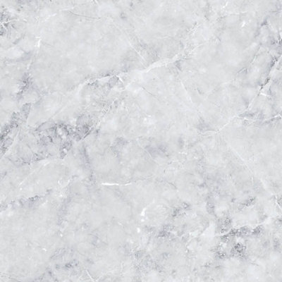 Plum&Clay Aurora Grey Marmo Treviso Marble Effect Low Profile Solid Core Laminate  Worktop (T) 1cm (L) 150cm (W) 31cm