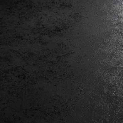 Plum&Clay Aurora Noir Fusion Black Stone Effect Low Profile Solid Core Laminate Worktop (T) 1cm (L) 150cm (W) 31cm