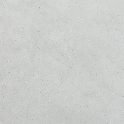 Plum&Clay Aurora Tectonica Fizzy Light Grey Low Profile Solid Core Laminate  Worktop (T) 1cm (L) 150cm (W) 31cm