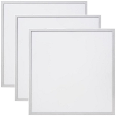 Plum&Clay Backlit Ceiling Tile LED Panel Light White 30W Pack of 3 (L)595mm