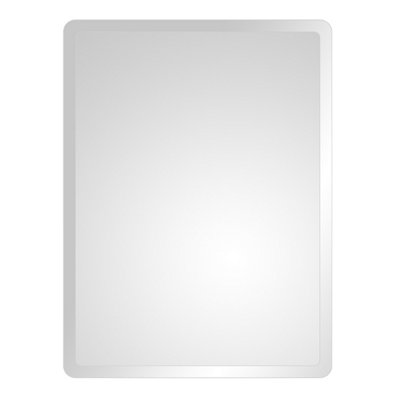 Plum&Clay Bellio Rectangular Bevelled Edge Frameless Mirror (H)600mm (W)450mm