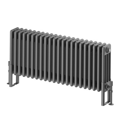 Plum&Clay Braxton Grey Quadruple Horizontal Column Radiator - 400x1010mm