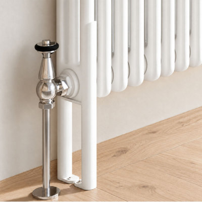 Plum&Clay Braxton Pair of White Double Column Radiator Feet