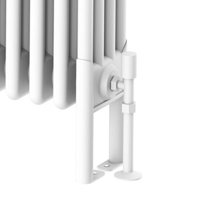Plum&Clay Braxton Pair of White Quadruple Column Radiator Feet