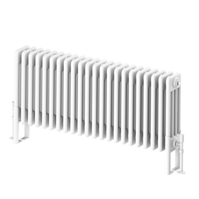 Plum&Clay Braxton White Quadruple Horizontal Column Radiator - 400x1010mm