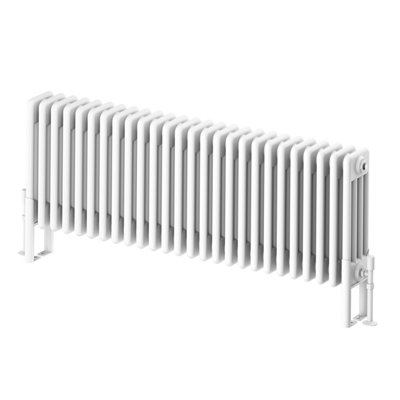 Plum&Clay Braxton White Quadruple Horizontal Column Radiator - 400x1190mm