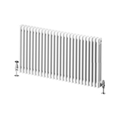 Plum&Clay Braxton White Triple Horizontal Column Radiator - 600x1190mm