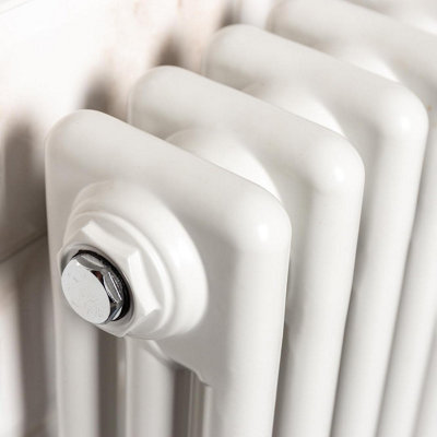 Plum&Clay Braxton White Triple Horizontal Column Radiator - 600x1190mm