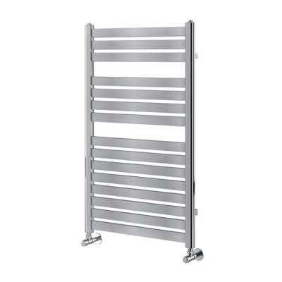 Plum&Clay Camden Chrome Heated Towel Rail (H)1000mm (W)600mm