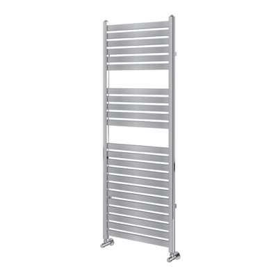 Plum&Clay Camden Chrome Heated Towel Rail (H)1600mm (W)600mm