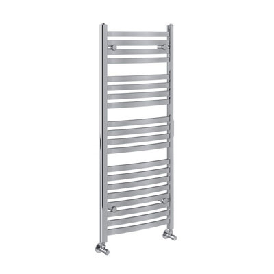Plum&Clay Celeste Chrome Heated Towel Rail (H)1180mm (W)500mm