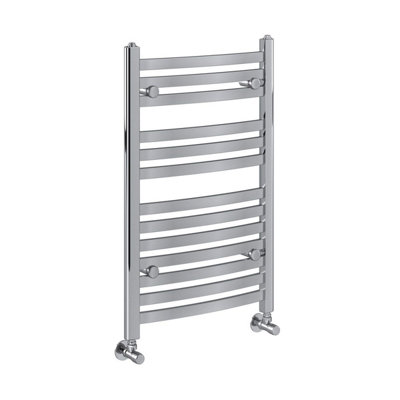 Plum&Clay Celeste Chrome Heated Towel Rail (H)770mm (W)500mm