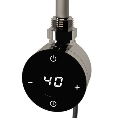 Plum&Clay Chrome Smart Electrical Thermostatic Radiator Heating Element ...