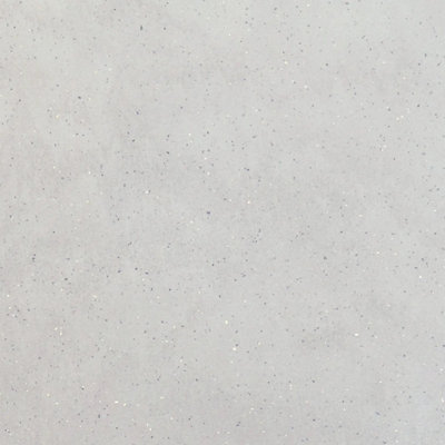 Plum&Clay Chuax Sablee Fizzy Light Grey Bathroom Laminated Worktop (T) 2.8cm (L) 150cm (W) 31cm