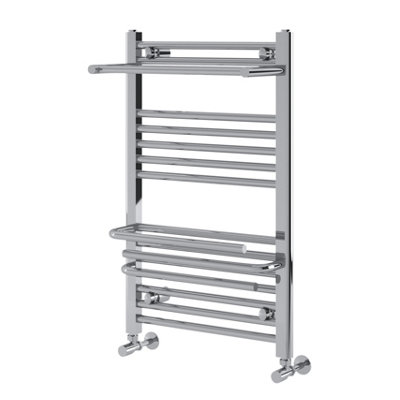 Plum&Clay Clarissa Chrome Heated Towel Rail (H)800mm (W)500mm