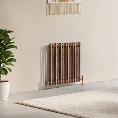 Plum&Clay Corwin Rustic Copper Double Column Horizontal Traditional