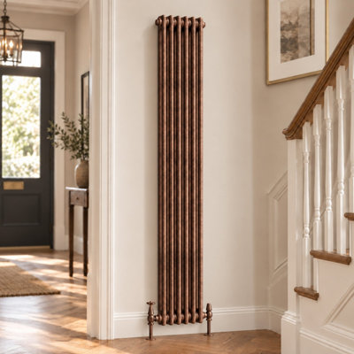 Plum&Clay Corwin Rustic Copper Double Column Vertical Traditional Cast ...