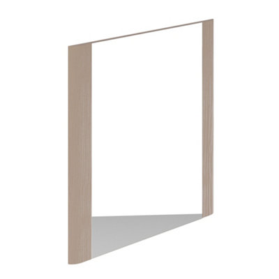 Plum&Clay Emery Textured Grey Framed Bathroom Mirror (H)60cm (W)60cm