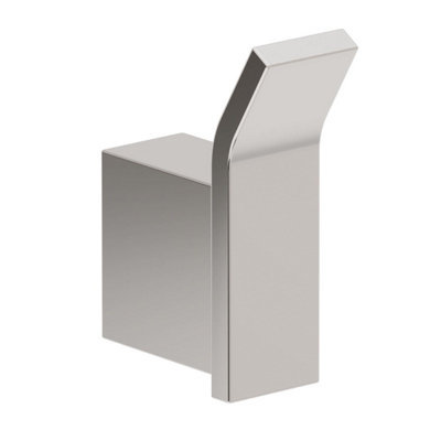 Plum&Clay Emilia Bathroom Wall Mounted Brushed Nickel Single Robe Hook