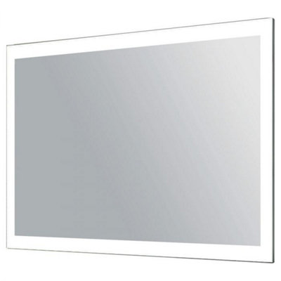 Plum&Clay Enigma LED Illuminated Bathroom Mirror with Demister (H)650mm (W)800mm