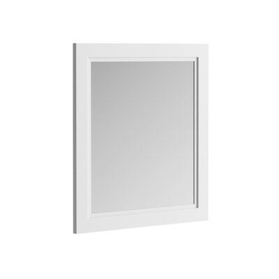 Plum&Clay Fairmont Traditional White Framed Mirror (W)590mm (H)664mm