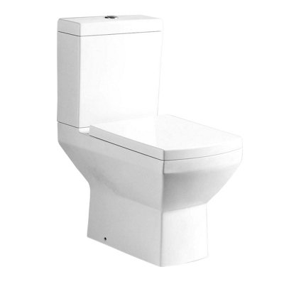 Plum&Clay Fernando Modern Ceramic Close Coupled Anti Bacterial Toilet with Soft Closing Seat