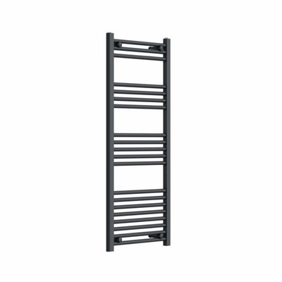 Plum&Clay Haze Grey Straight Ladder Heated Towel Rail (H)1200mm (W)500mm
