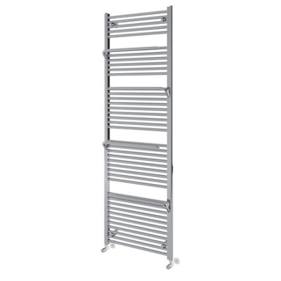 Plum&Clay Jenna Chrome Heated Towel Rail (H)1800mm (W)550mm