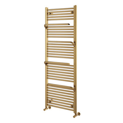 Plum&Clay Jenna Gold Heated Towel Rail (H)1500mm (W)550mm