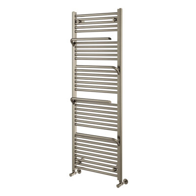 Plum&Clay Jenna Nickel Heated Towel Rail (H)1500mm (W)550mm