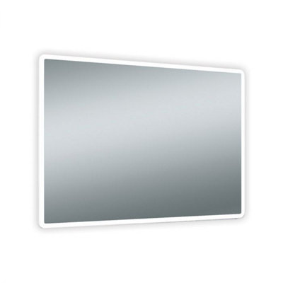 Plum&Clay Jet LED Bathroom Mirror with Bluetooth Speakers & Shaver Socket (H)50cm (W)120cm