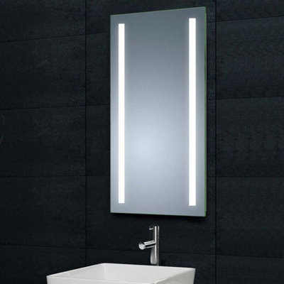 Plum&Clay Jones Portrait LED Illuminated Bathroom Mirror with Demister (H)800mm (W)425mm