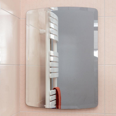 Plum&Clay Julia Rectangular Bevelled Edge Frameless Mirror (H)80cm (W)60cm
