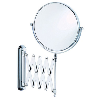 Plum&Clay Kingham Bathroom Wall Mounted Extendable Shaving Mirror