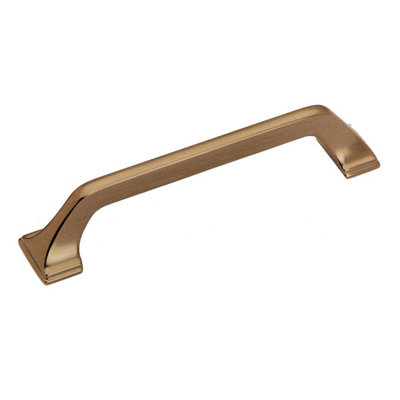 Plum&Clay Kingham Traditional Brushed Brass Cabinet Door Pull Bar Handle (W)152mm
