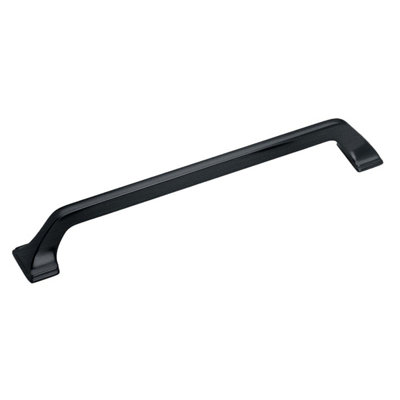 Plum&Clay Kingham Traditional Matt Black Cabinet Door Pull Bar Handle (W)216mm