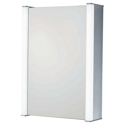 Plum&Clay Noel LED Illuminated Single Mirrored Wall Cabinet (H)700mm (W)500mm Price Comparisons | Compare The Build