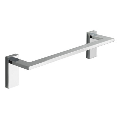 Plum&Clay Nolan Bathroom Wall Mounted Chrome Towel Rail (W)30cm