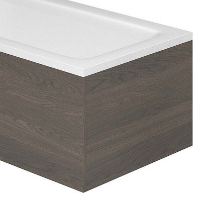 Plum&Clay Novela Dark Wood End Bath Panel (L)800mm