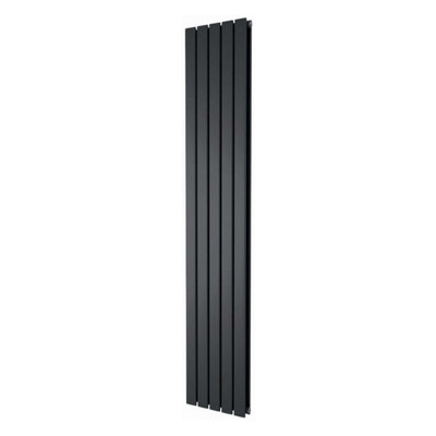 Plum&Clay Porter Black Double Vertical Flat Panel Radiator (H)1800mm (W)340mm