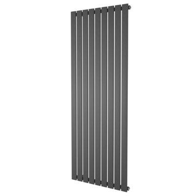 Plum&Clay Porter Grey Single Vertical Flat Panel Radiator (H)1600mm (W)610mm