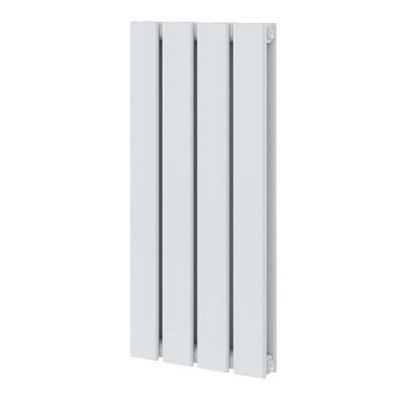 Plum&Clay Porter White Double Horizontal Flat Panel Radiator (H)600mm (W)272mm